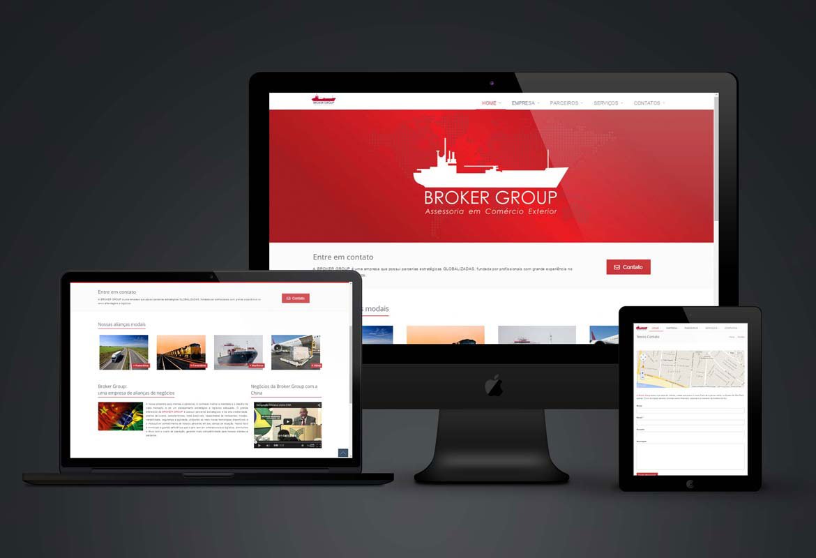 Digital: Criação do site Broker Group